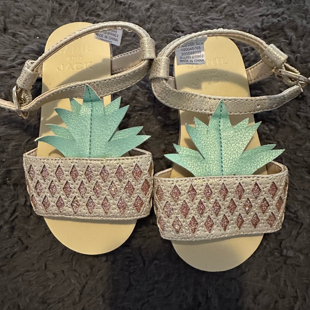 Janie and Jack Pineapple Sandals